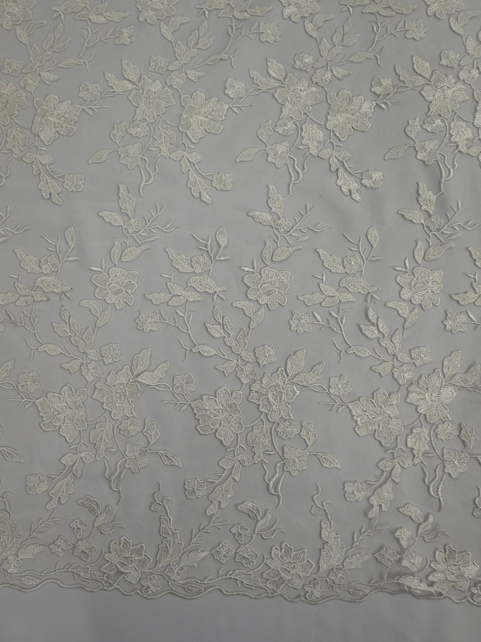 ML164 Floral Tulle Embroidery