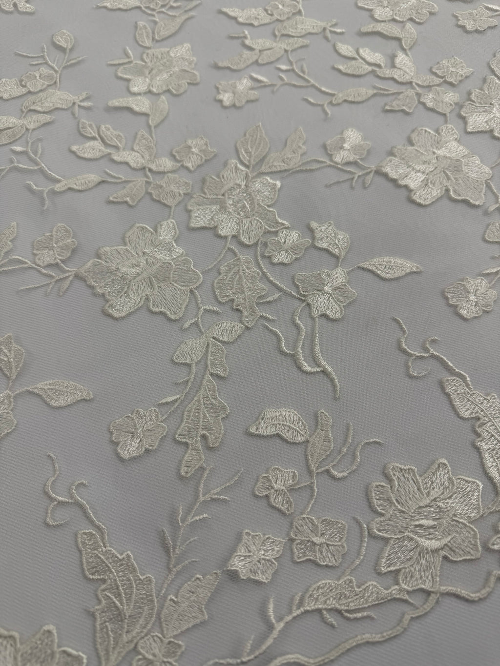 ML164 Floral Tulle Embroidery