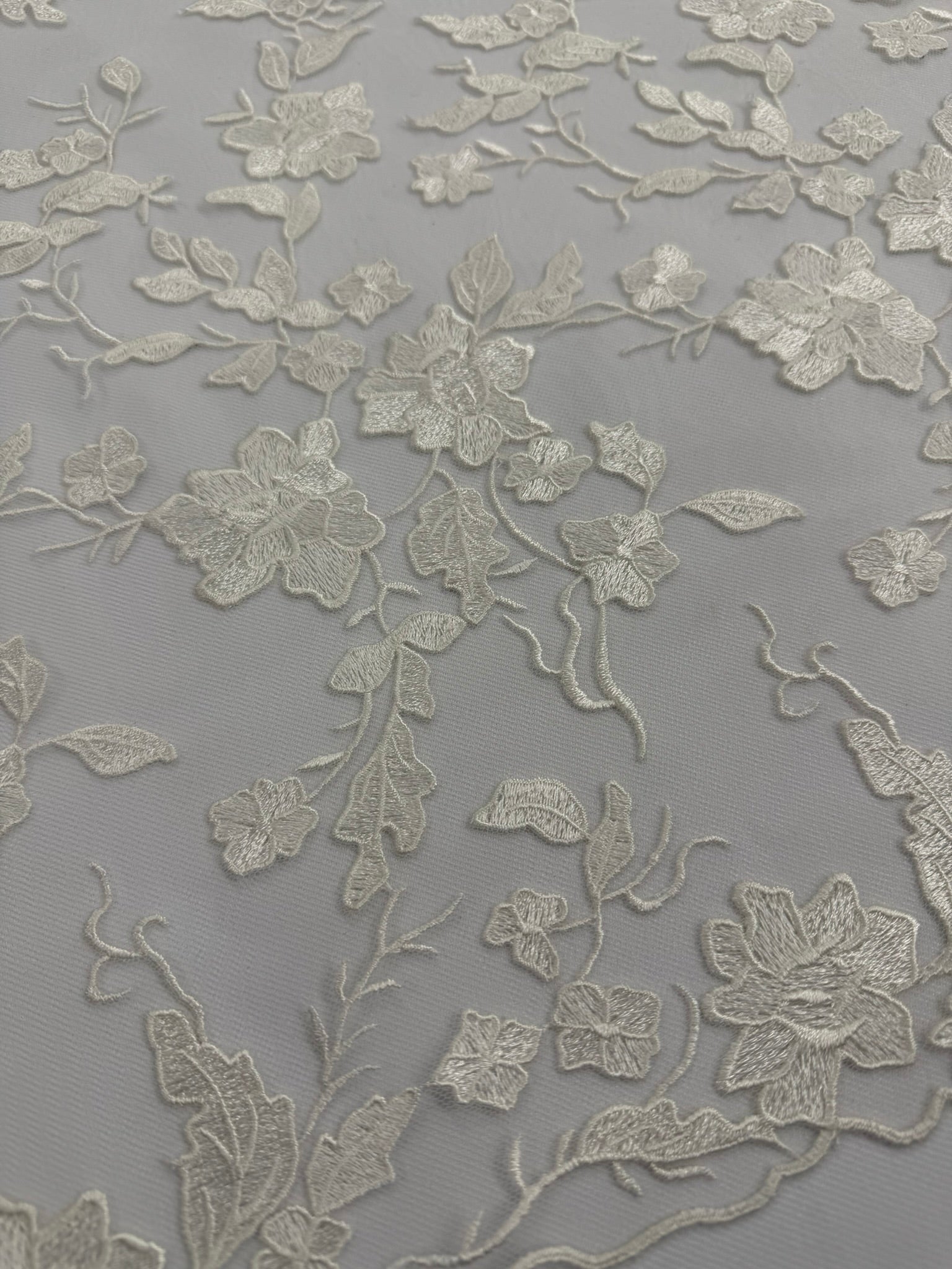 ML164 Floral Tulle Embroidery
