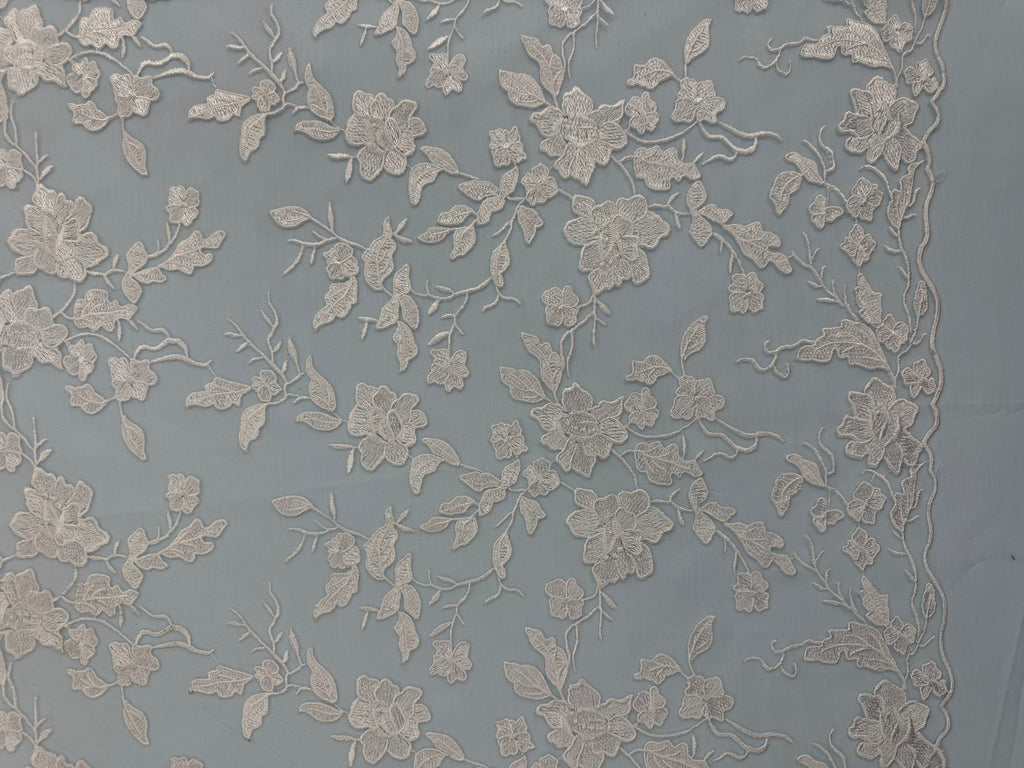 ML164 Floral Tulle Embroidery