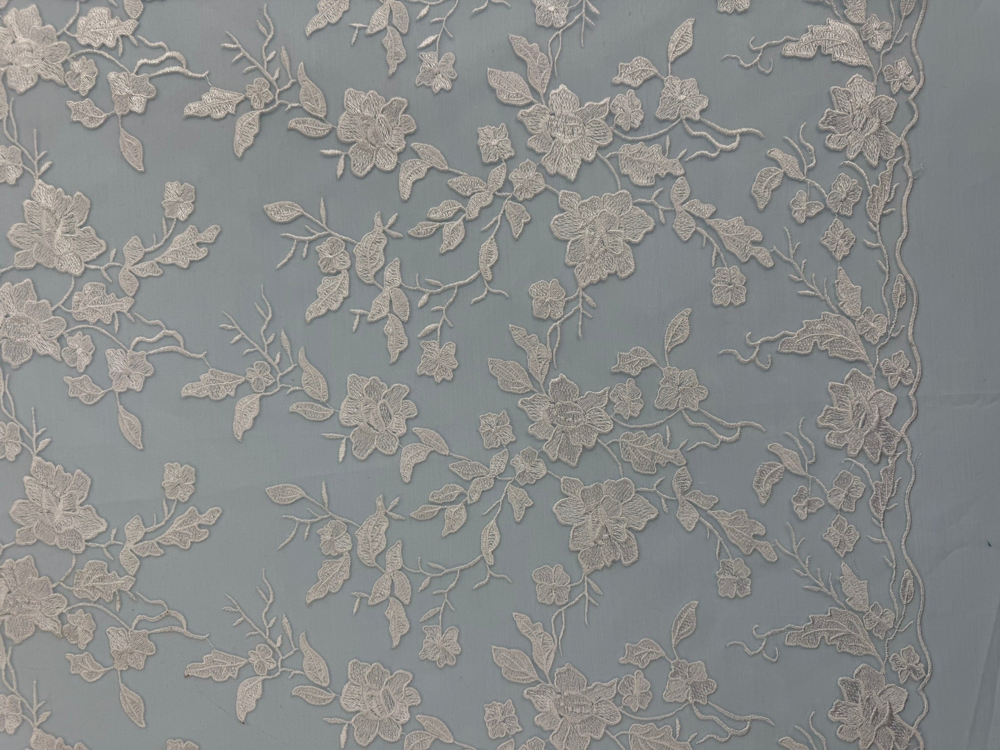 ML164 Floral Tulle Embroidery