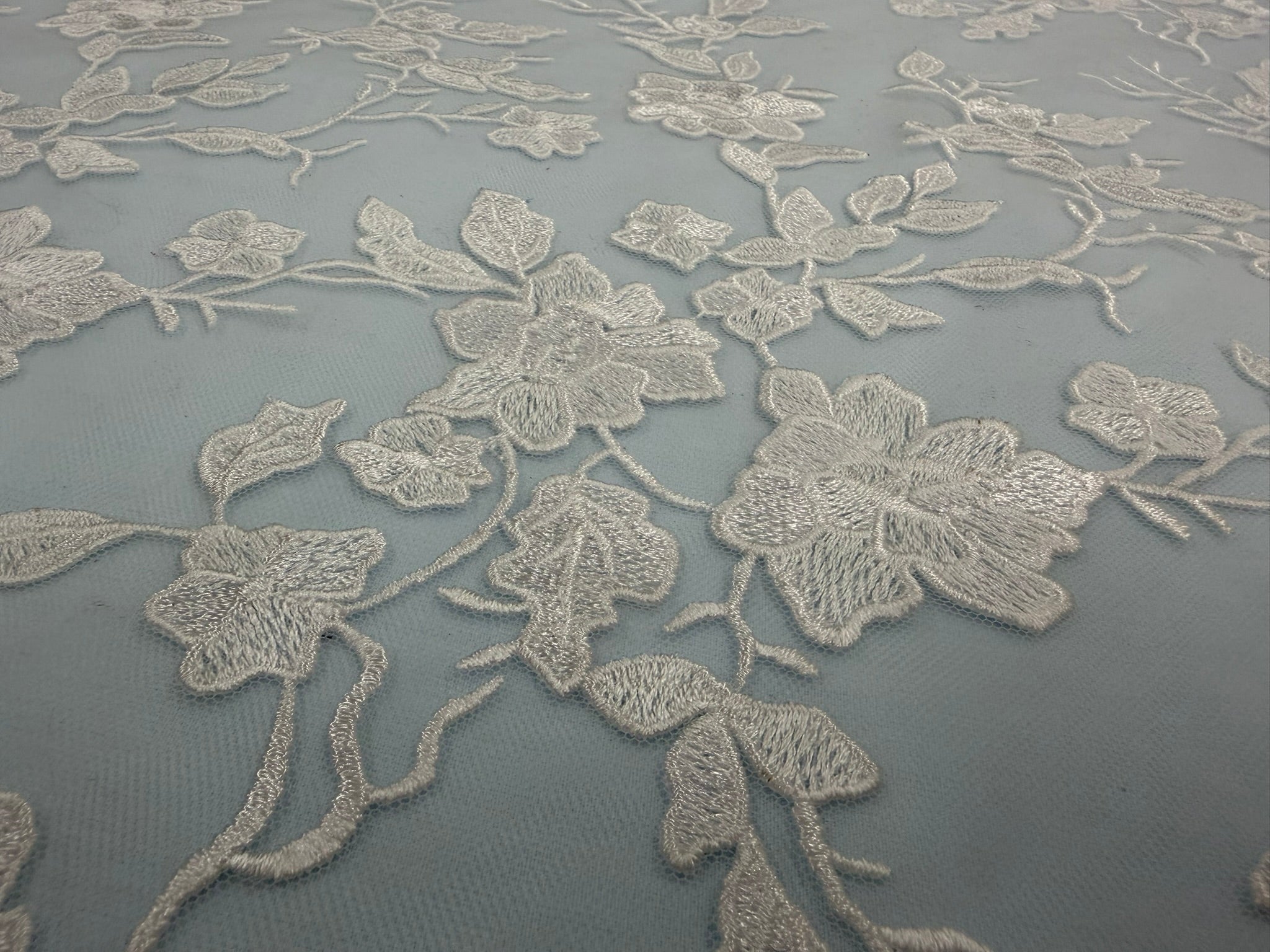 ML164 Floral Tulle Embroidery