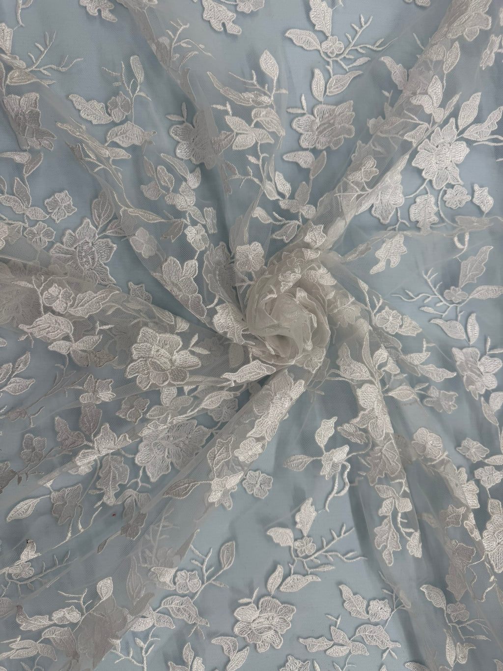 ML164 Floral Tulle Embroidery