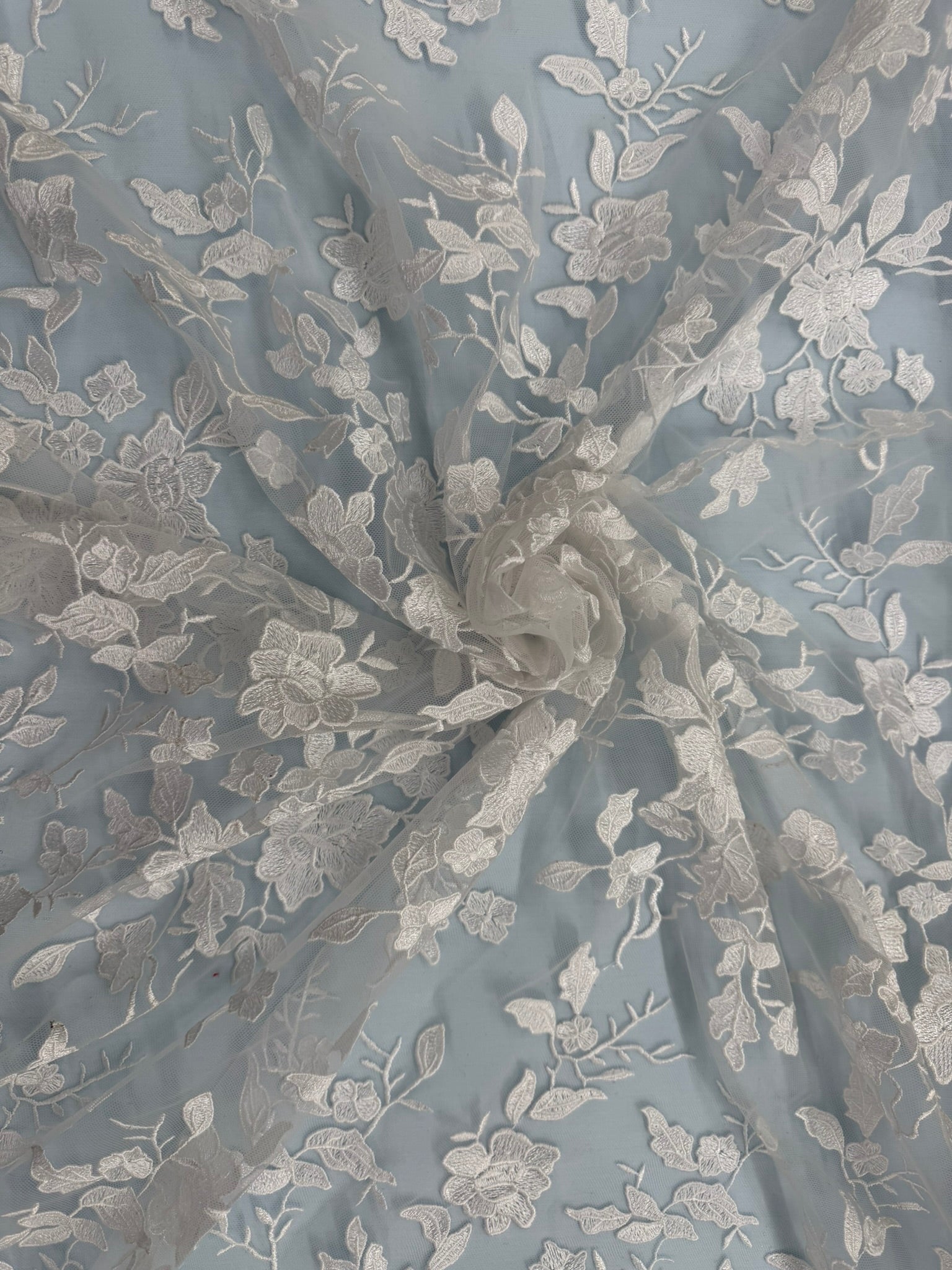 ML164 Floral Tulle Embroidery