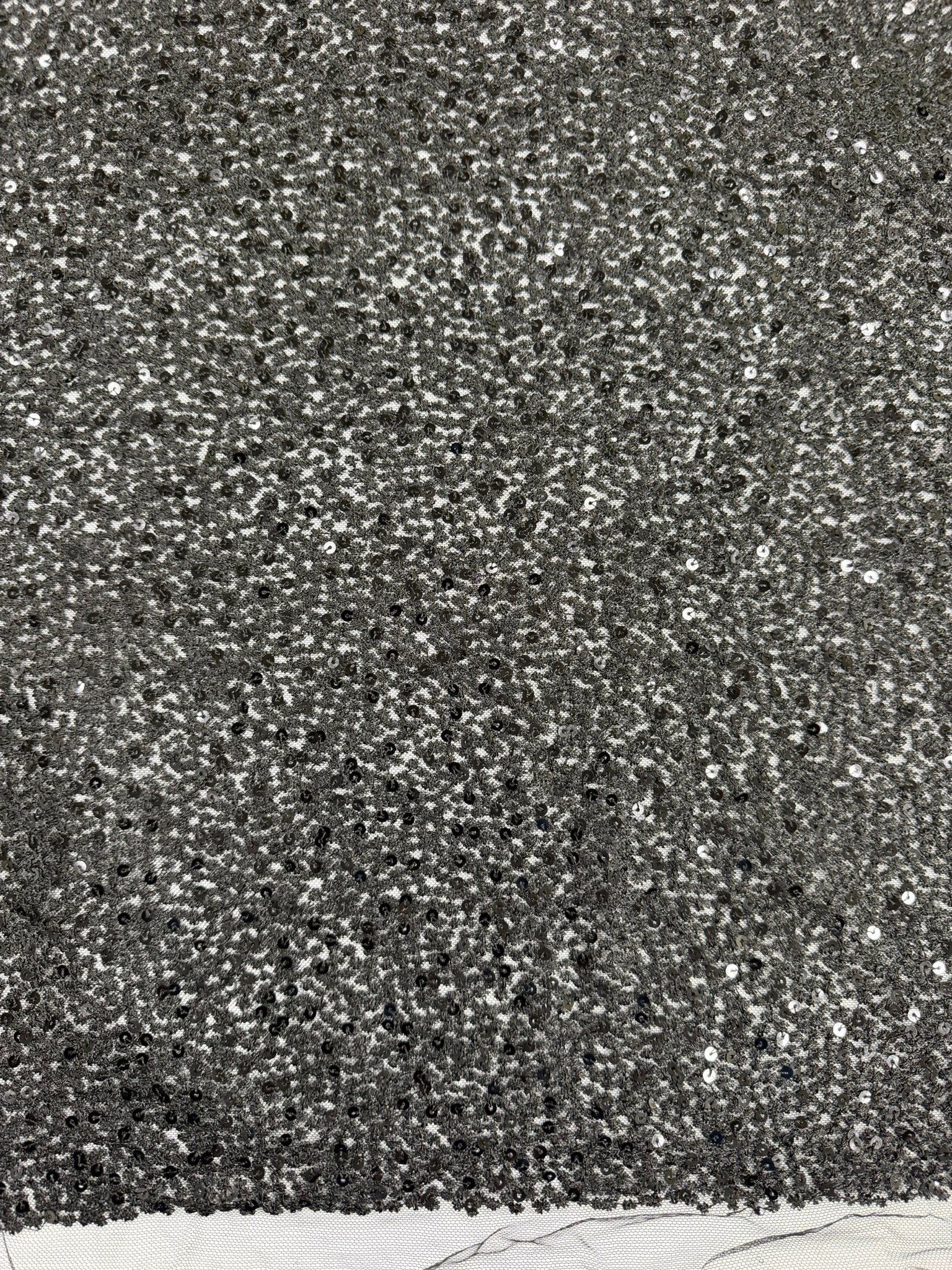 ML164 Allover Dot Sparkle Embroidered - Mesh Sequin Lace Fabric –