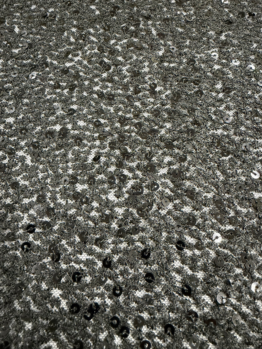 ML164 Allover Dot Sparkle Embroidered - Mesh Sequin Lace Fabric –