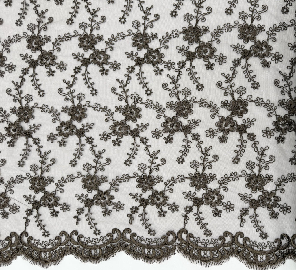 ML209 - Lace Fabric by Yard – 52" Corded Mesh for Gowns, Tablecloth, Party Decor