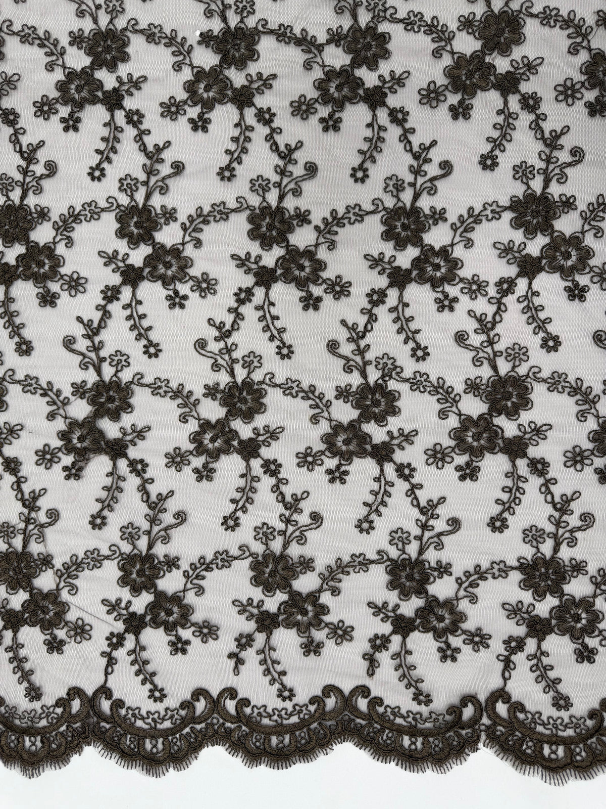 ML209 - Lace Fabric by Yard – 52" Corded Mesh for Gowns, Tablecloth, Party Decor