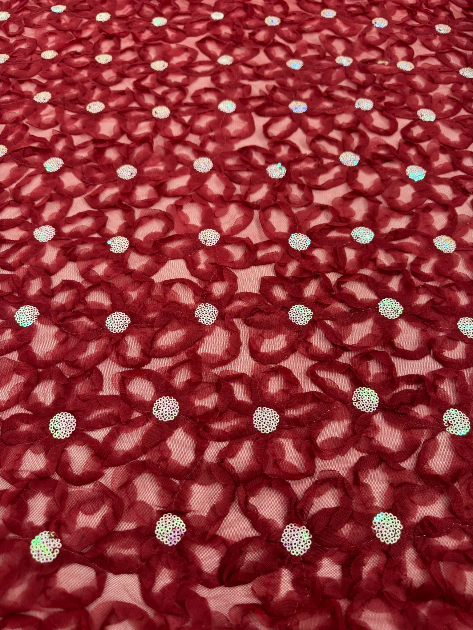 ML143 3D FLORAL RIBBON LACE FABRIC