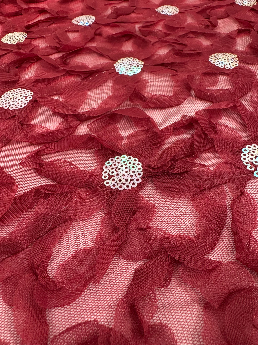 ML143 3D FLORAL RIBBON LACE FABRIC