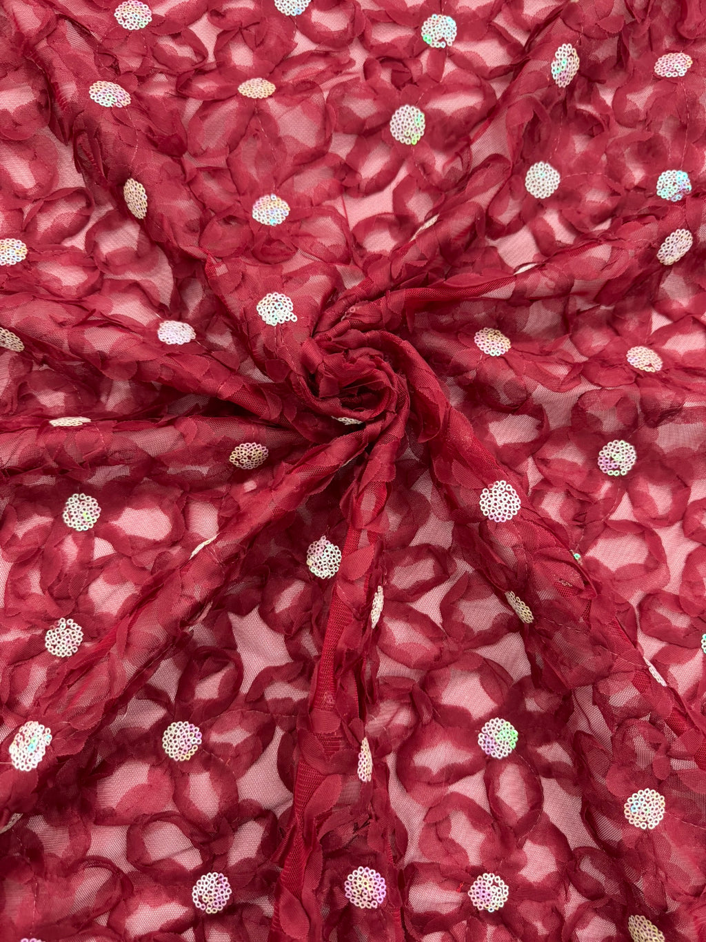 ML143 3D FLORAL RIBBON LACE FABRIC