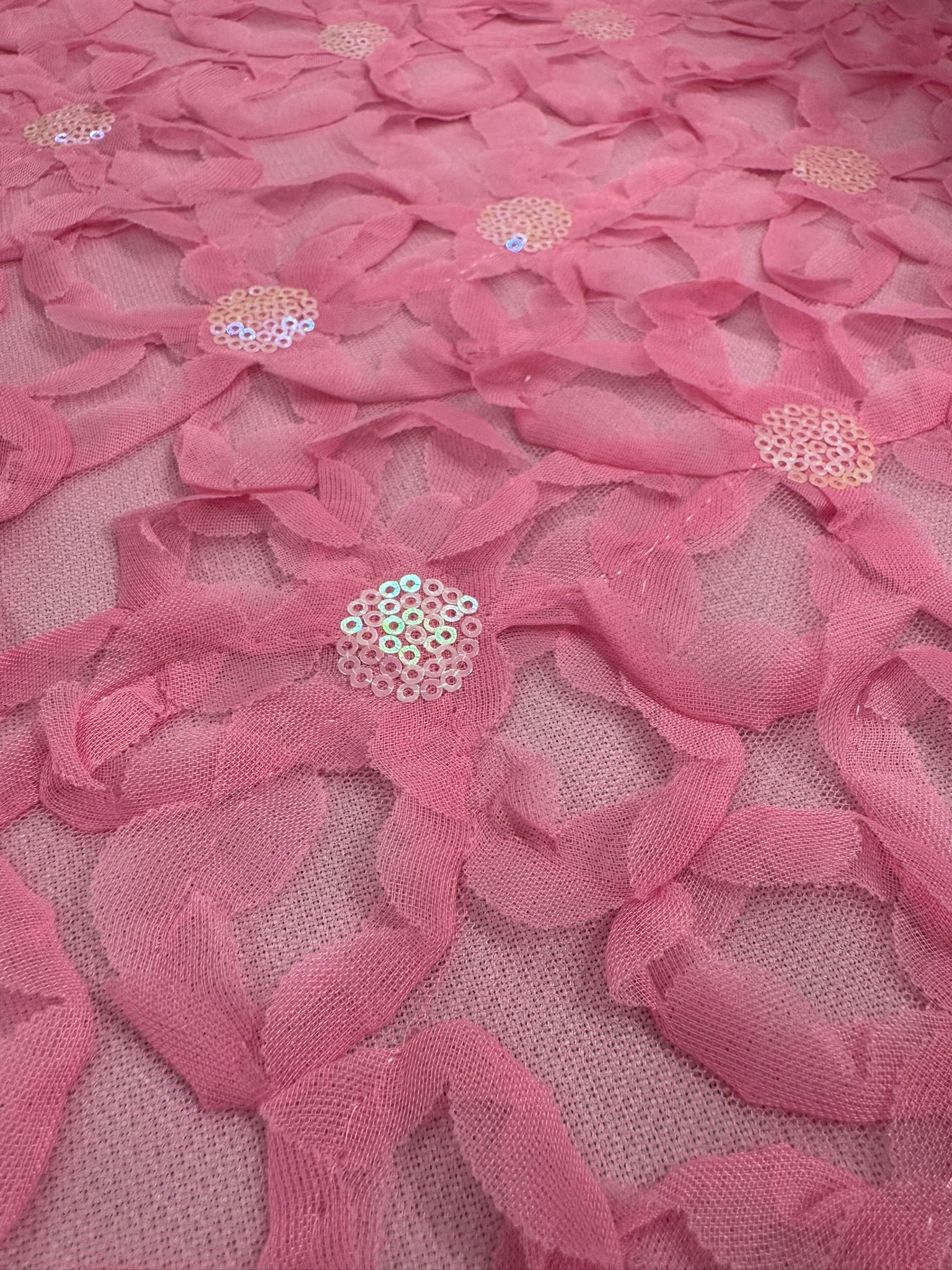 ML143 3D FLORAL RIBBON LACE FABRIC