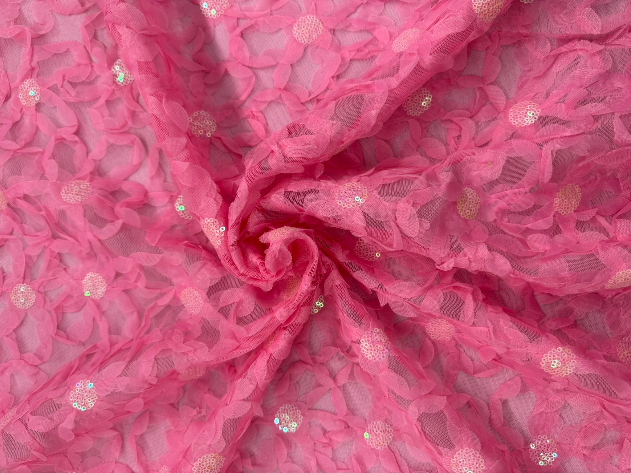 ML143 3D FLORAL RIBBON LACE FABRIC