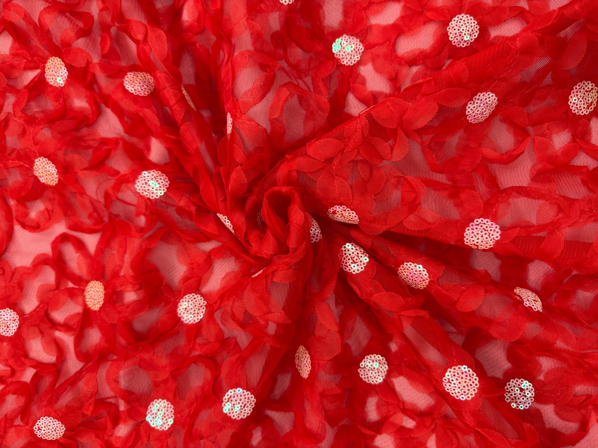 ML143 3D FLORAL RIBBON LACE FABRIC