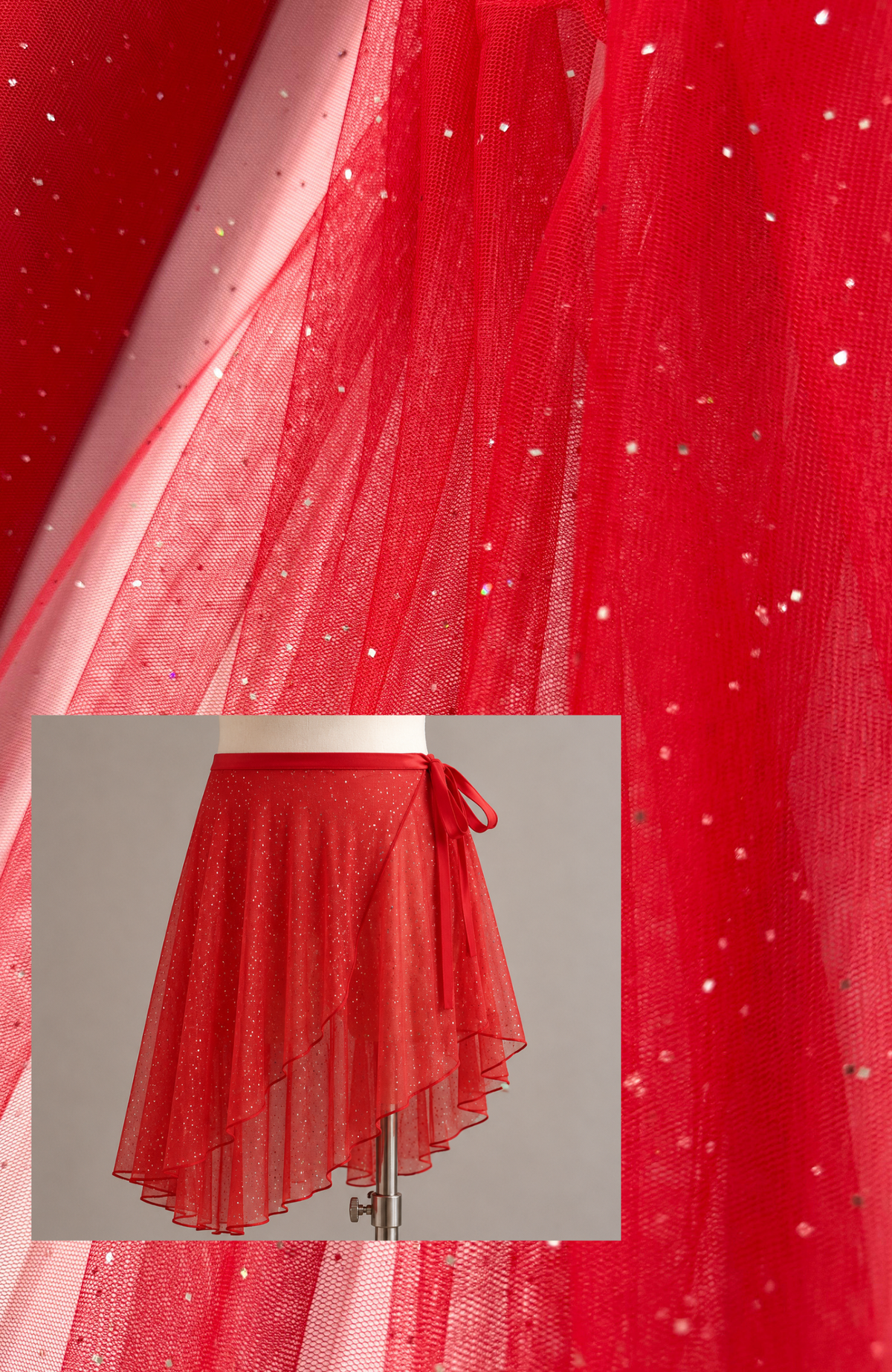 ML181 -  Tulle Fabric by Yard – 60" Wide Sparkling Mesh Tulle for Dancewear, Tutus, Costumes & Dresses