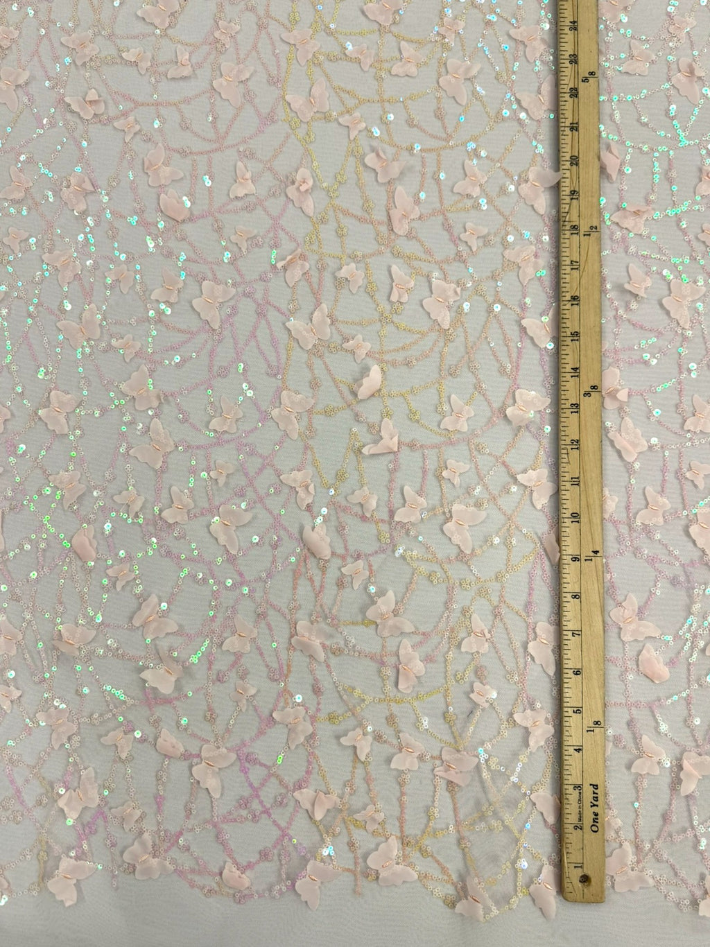 ML142 3D EMBROIDERY LACE WITH SEQUINS