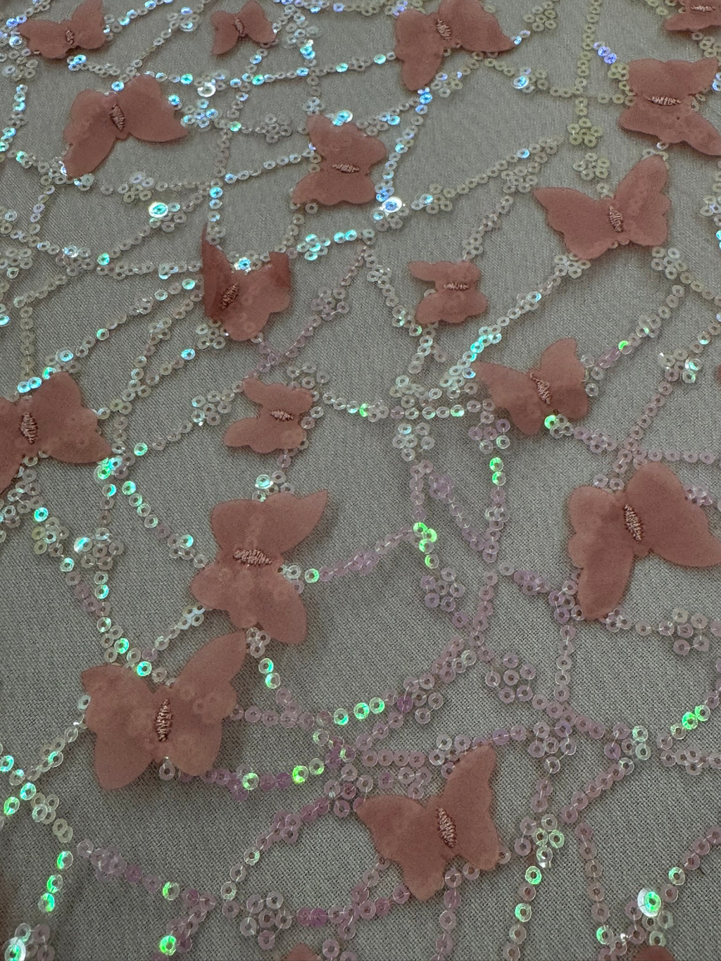 ML142 3D EMBROIDERY LACE WITH SEQUINS