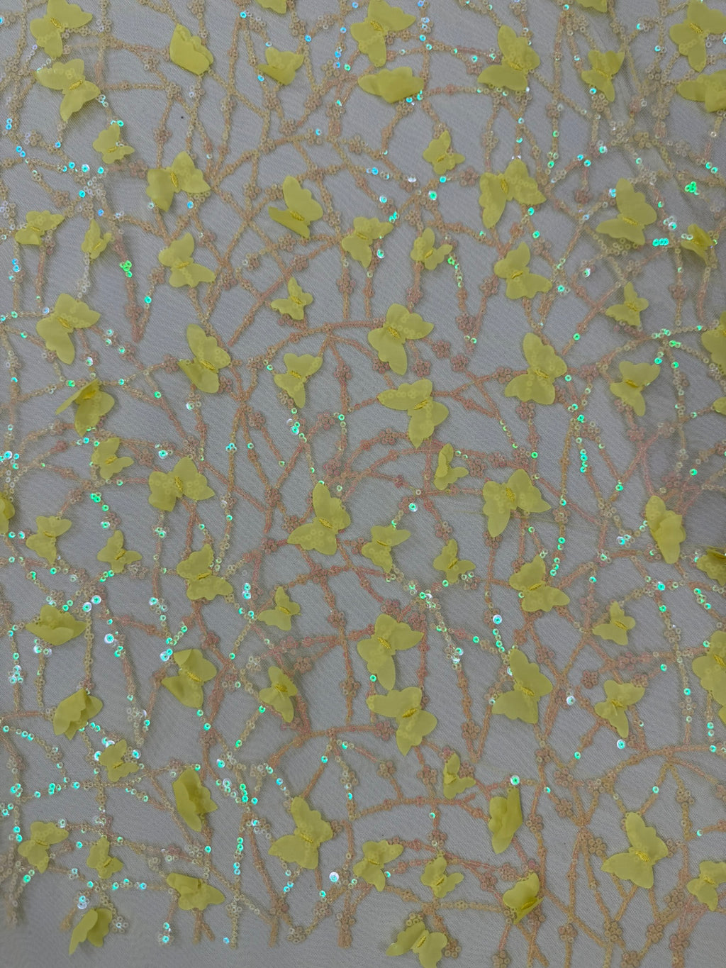 ML142 3D EMBROIDERY LACE WITH SEQUINS