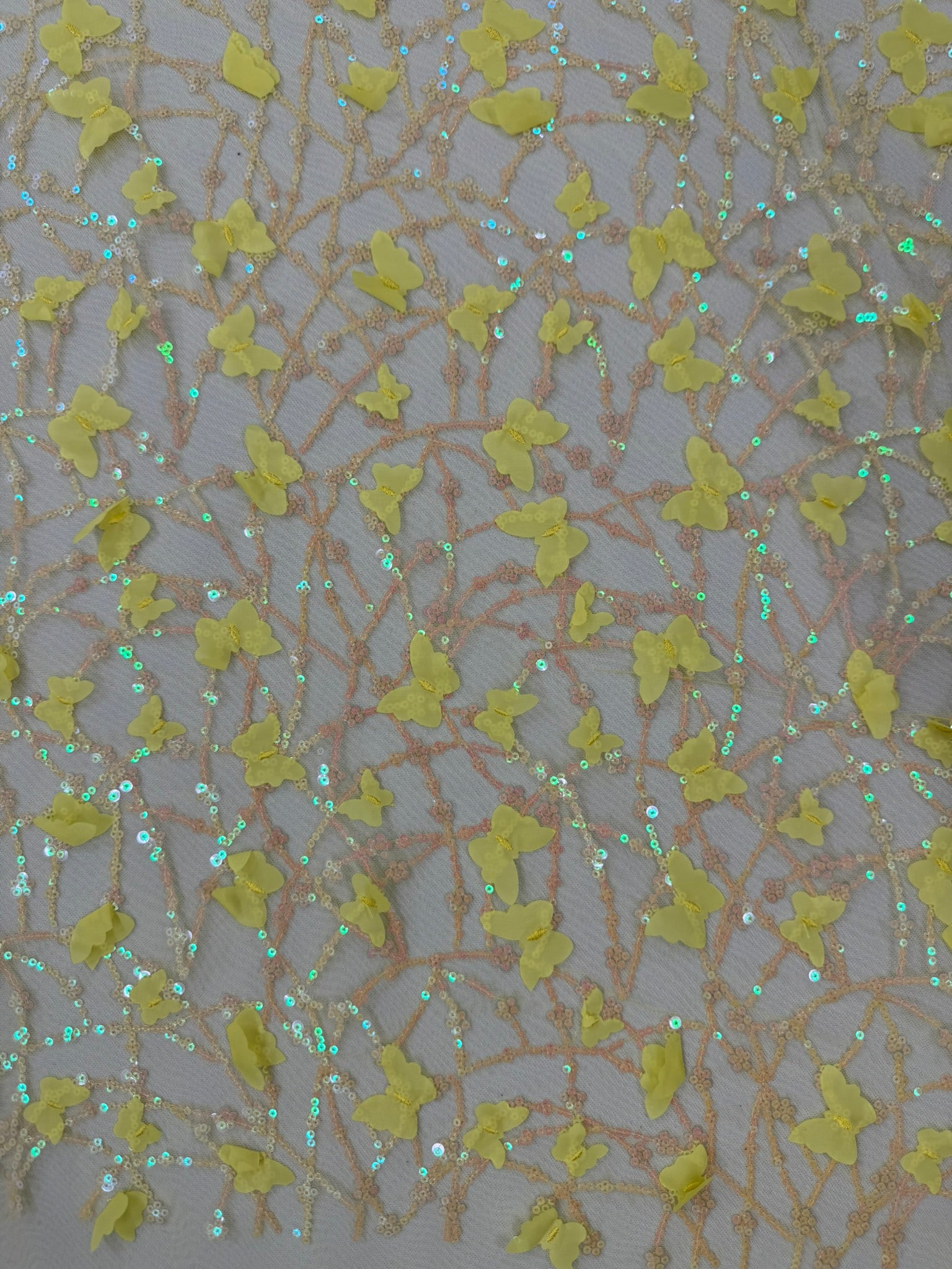 ML142 3D EMBROIDERY LACE WITH SEQUINS