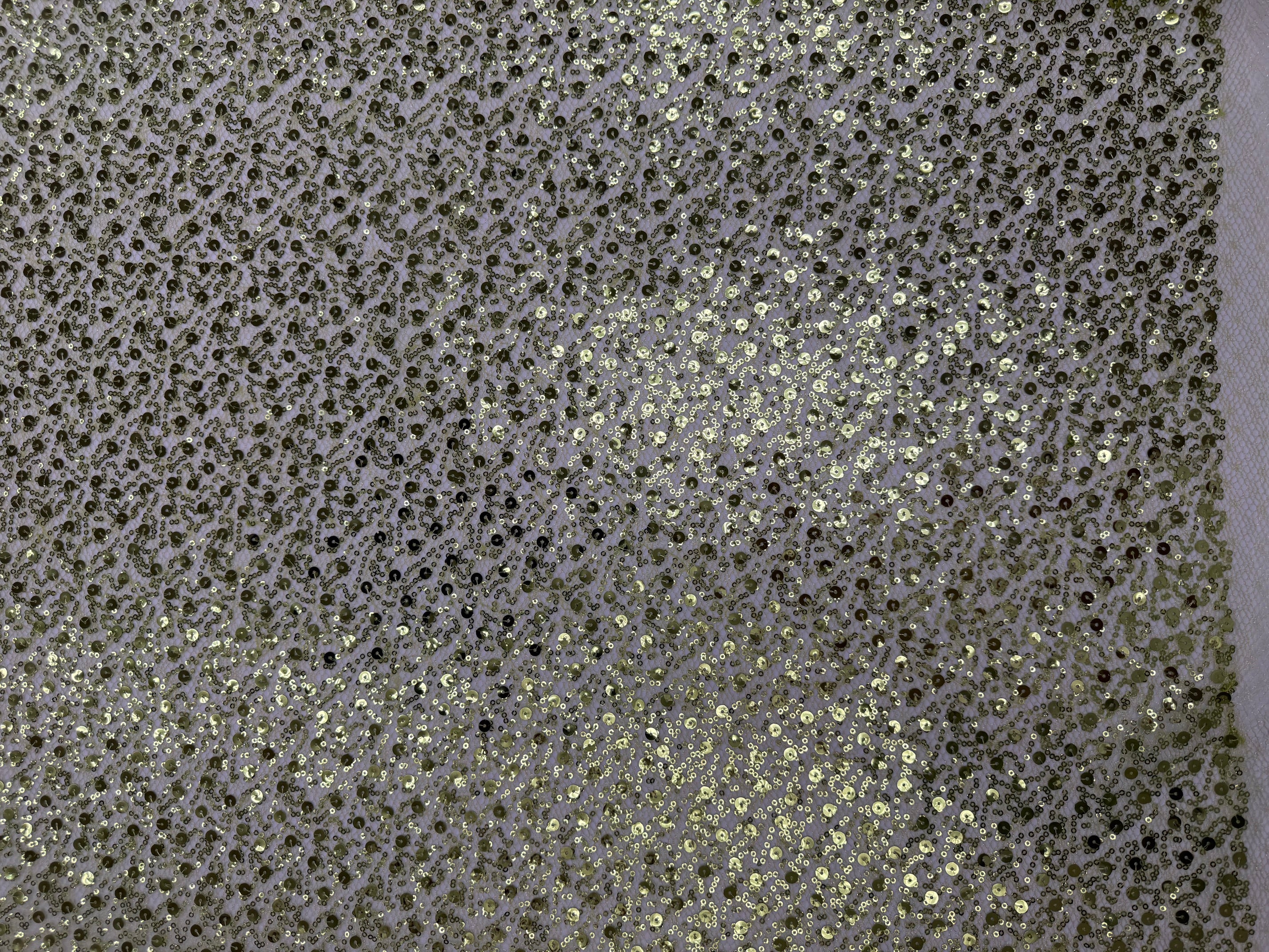 ML154 Sequin Lace Fabric – Allover Sparkle Embroidered Mesh