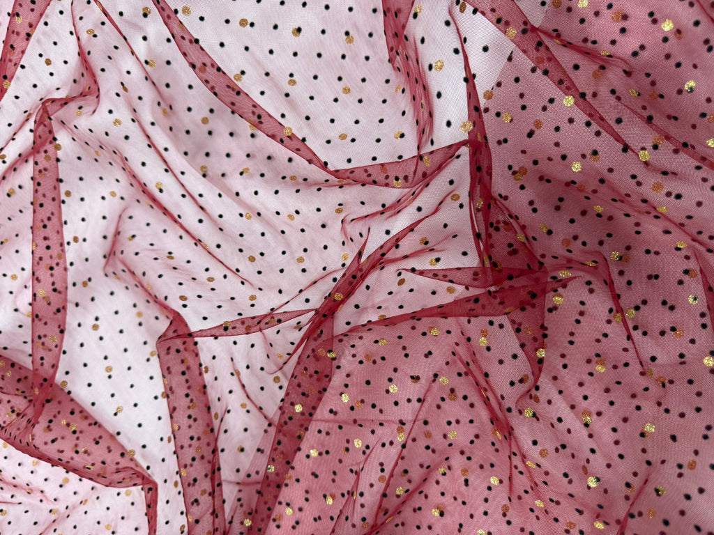 ML153 VELVET POLKADOT TULLE
