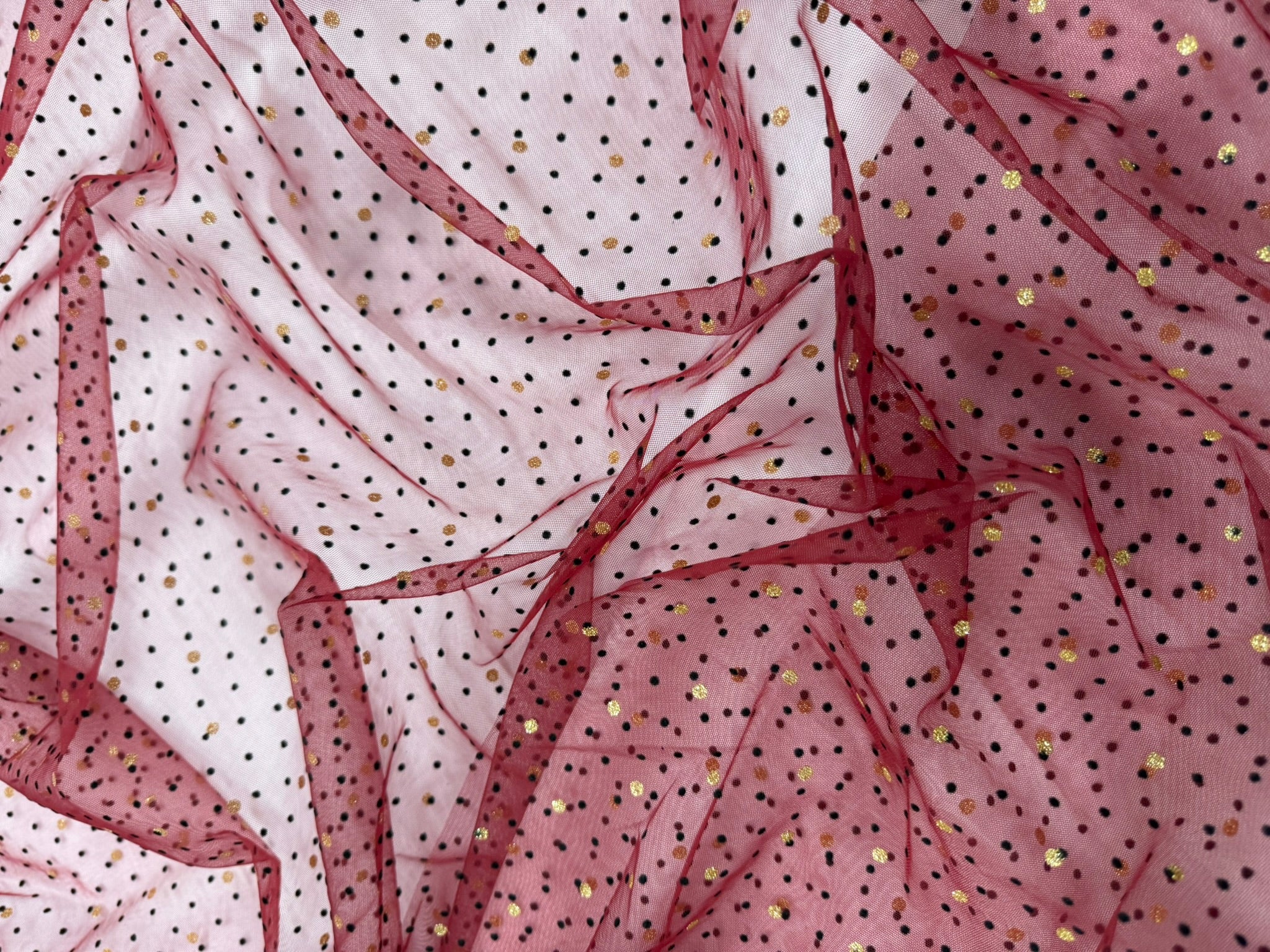 ML153 VELVET POLKADOT TULLE