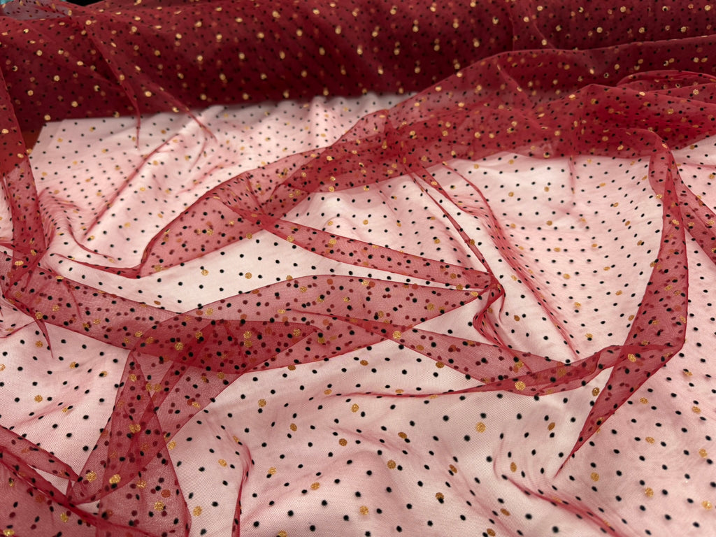 ML153 VELVET POLKADOT TULLE