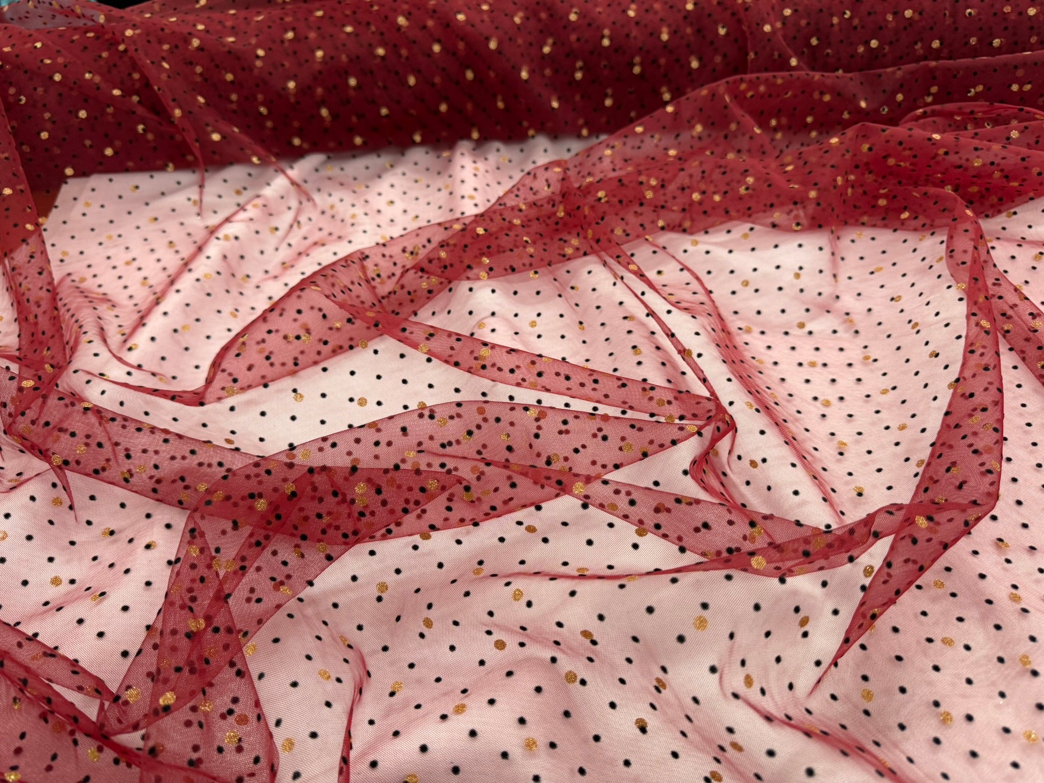 ML153 VELVET POLKADOT TULLE