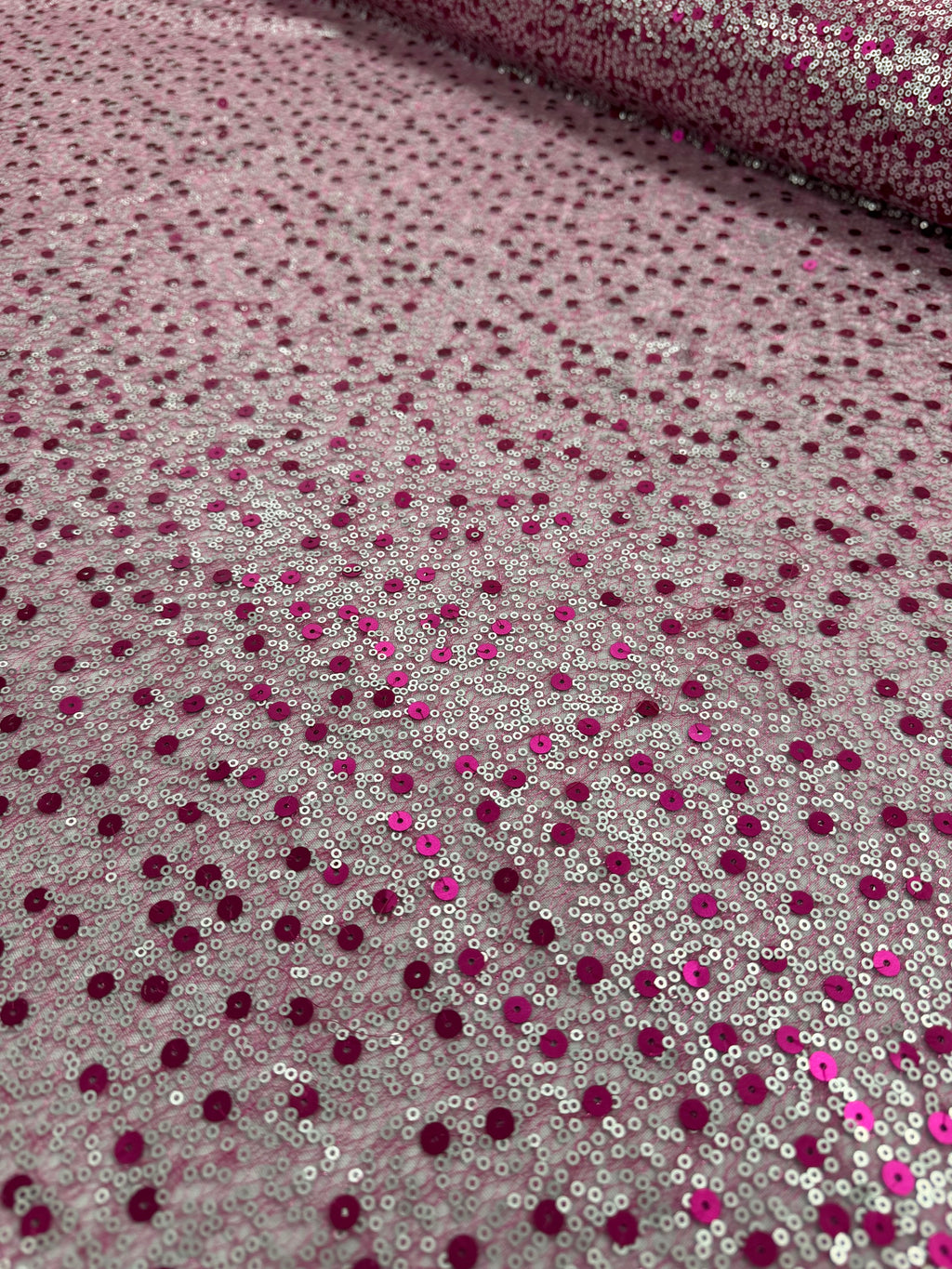 ML154 Sequin Lace Fabric – Allover Sparkle Embroidered Mesh