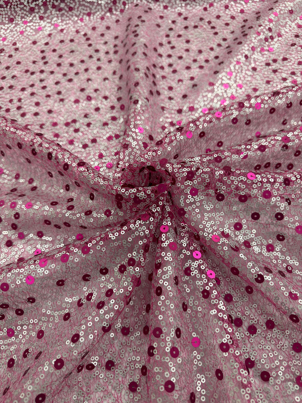 ML154 Sequin Lace Fabric – Allover Sparkle Embroidered Mesh