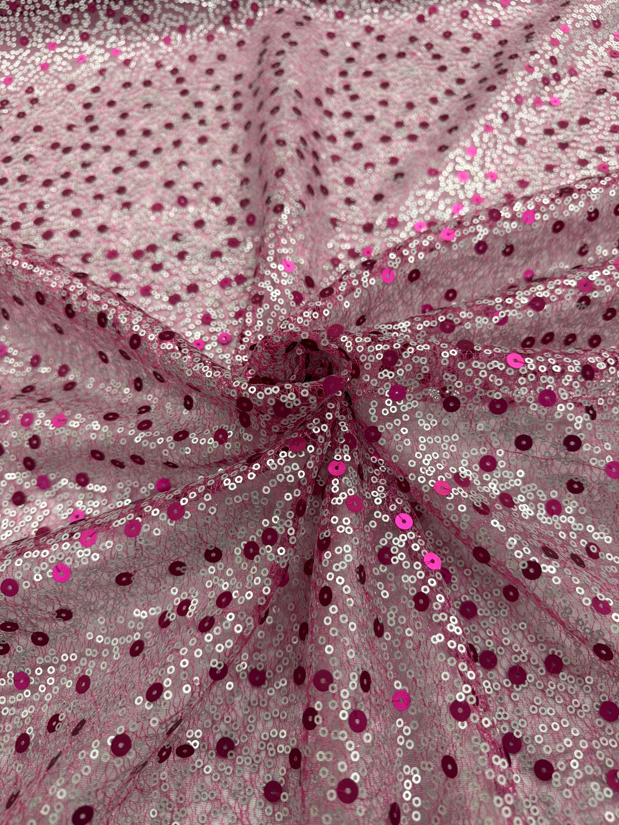 ML154 Sequin Lace Fabric – Allover Sparkle Embroidered Mesh