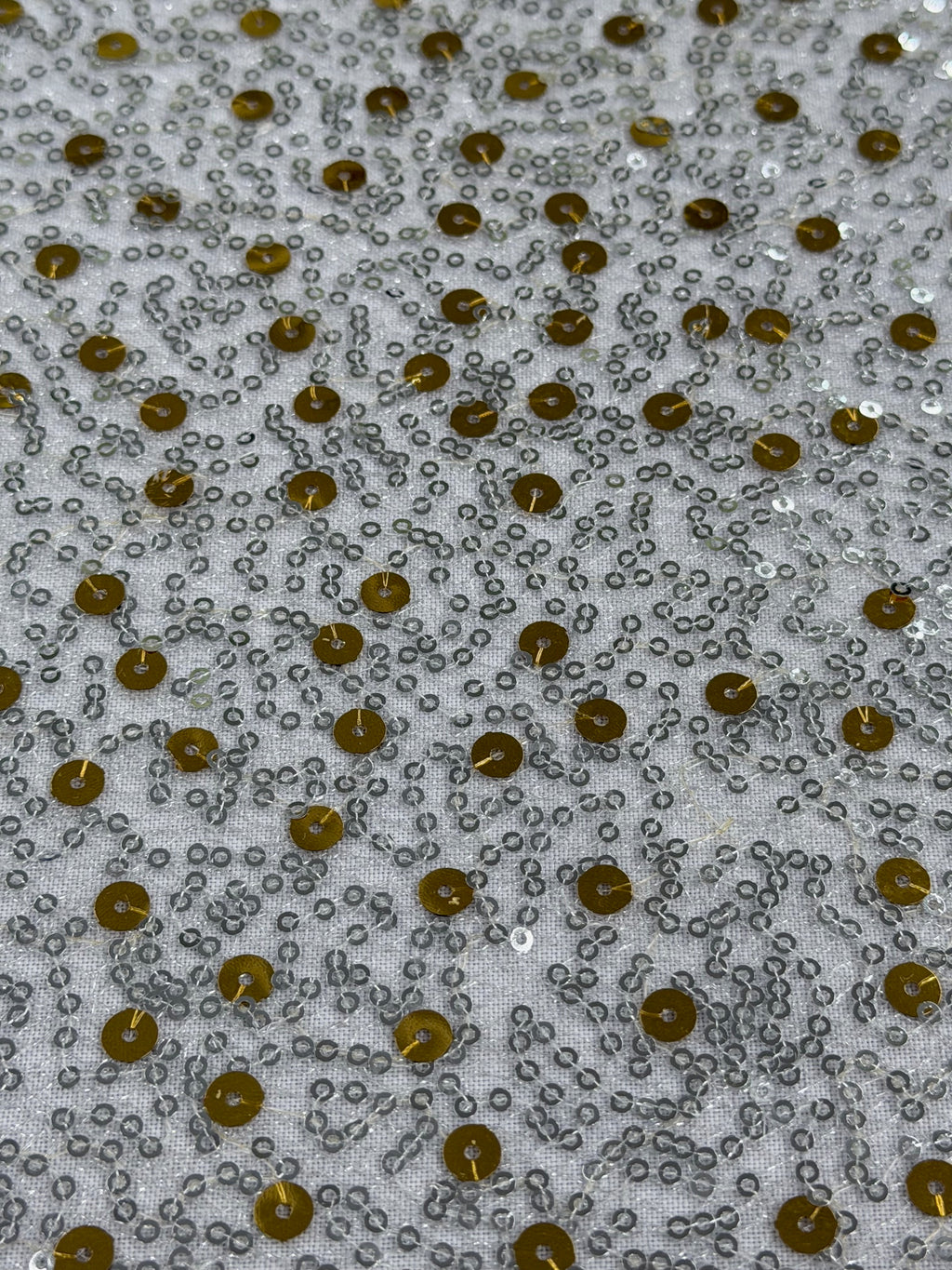 ML154 Sequin Lace Fabric – Allover Sparkle Embroidered Mesh