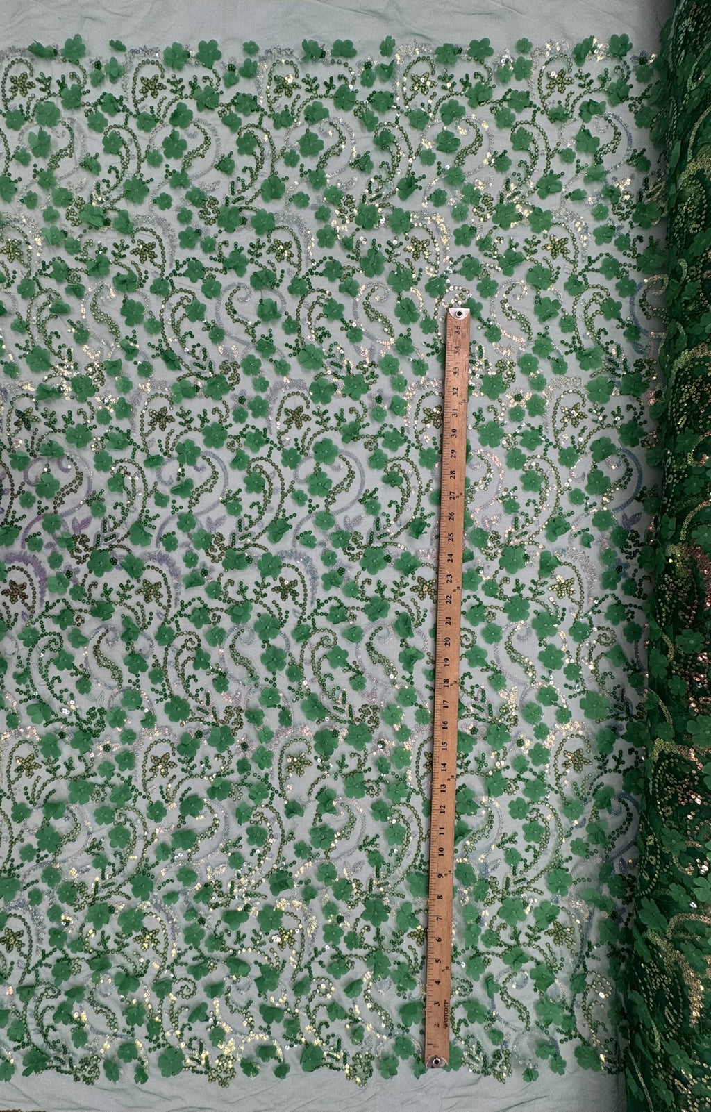 ML141 3D EMBROIDERY LACE WITH SEQUINS