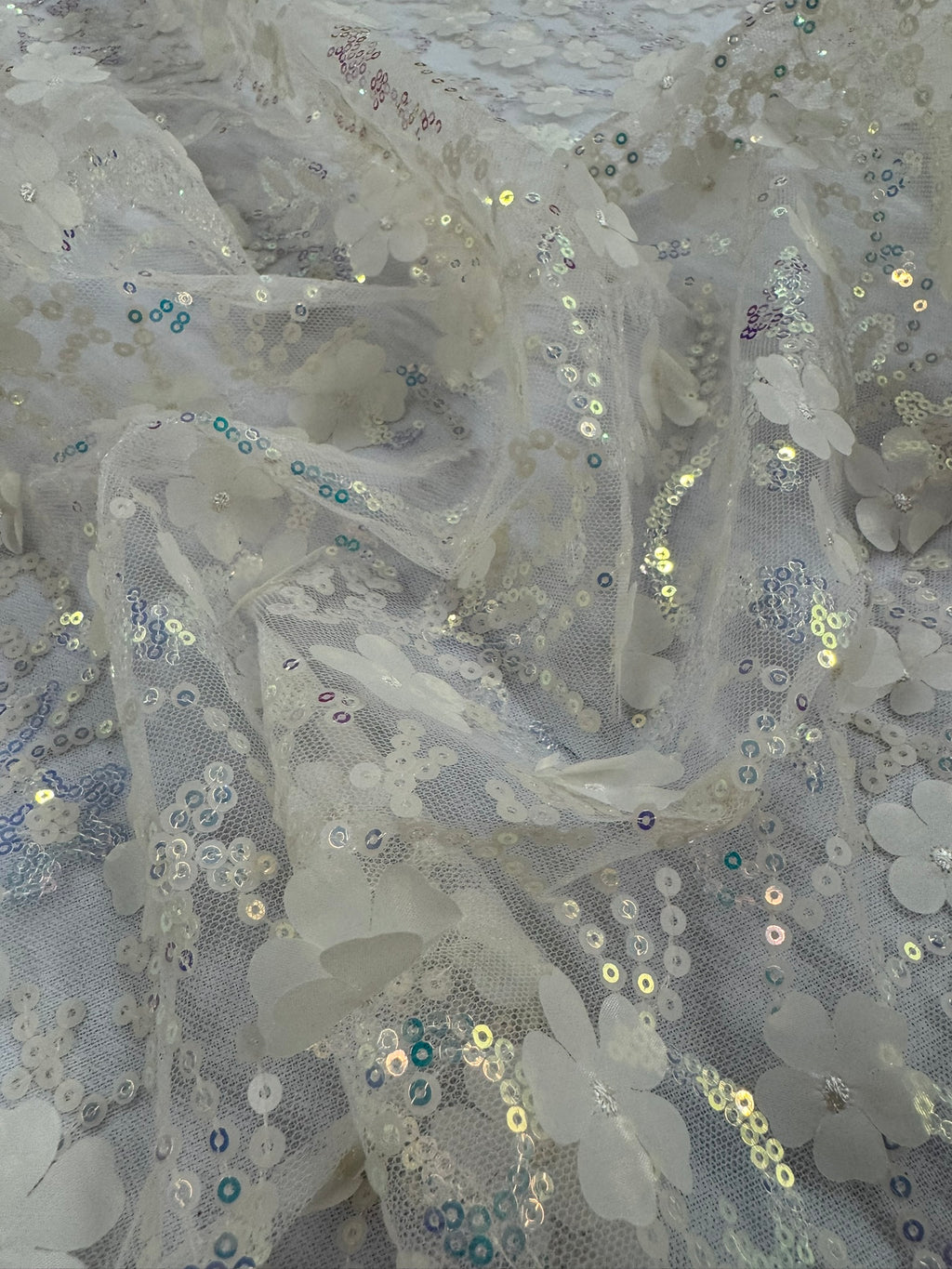 ML141 3D EMBROIDERY LACE WITH SEQUINS