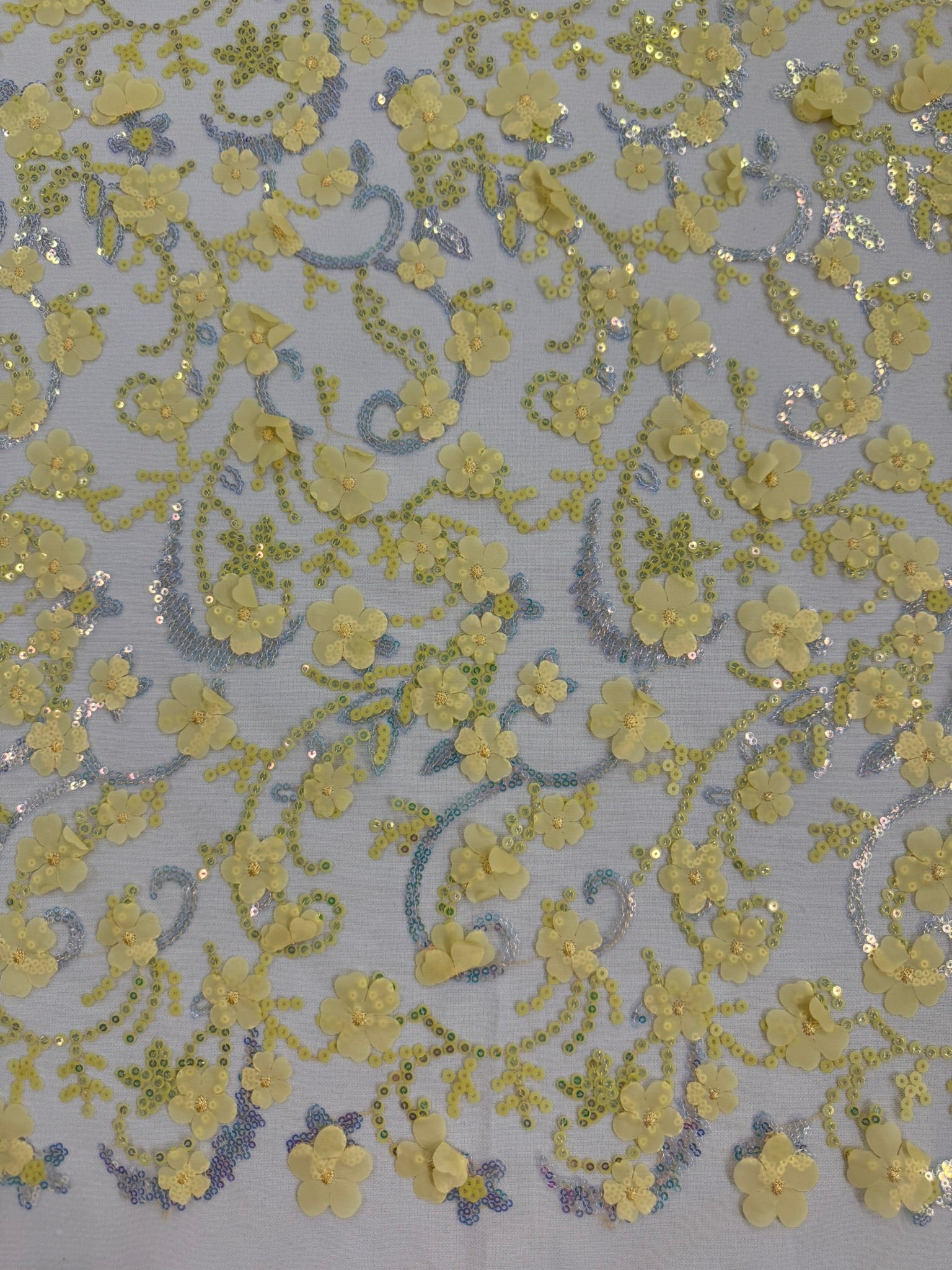 ML141 3D EMBROIDERY LACE WITH SEQUINS